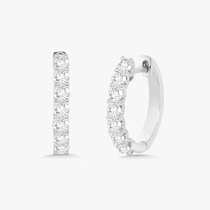 Dainty Diamond Huggie Earrings